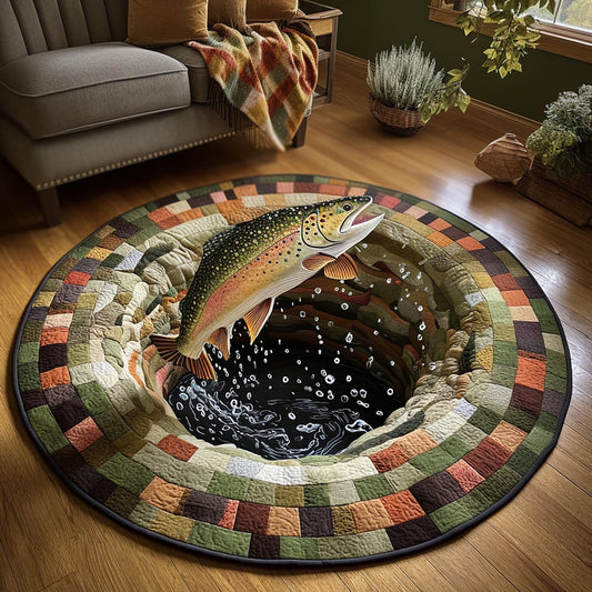 The Catch Zone Quilted Round Mat NCU0DV9604
