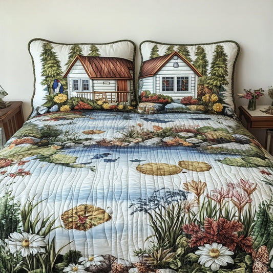 The Catch and Release 3-Piece Quilted Bedding Set NCU0PT6712