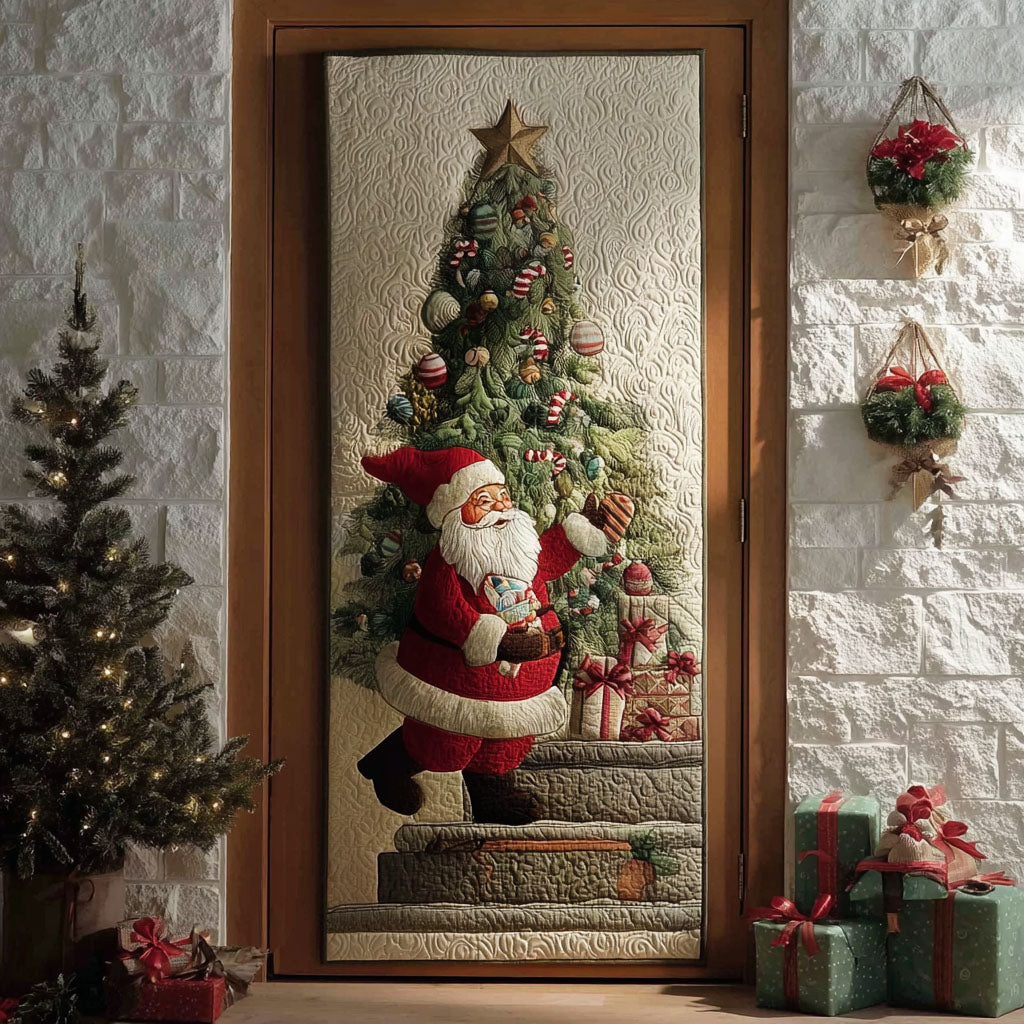 The Christmas Climber Quilted Door Cover NCU0PT10419