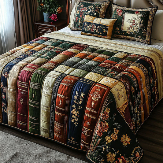 The Classic Novel Nook 3-Piece Quilted Bedding Set NCU0PT5070