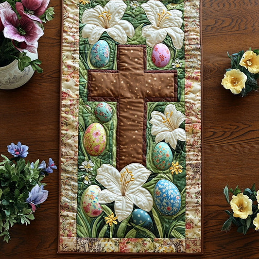 The Cross and The Lily Quilted Table Runner NCU0PT4926