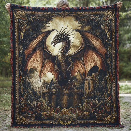 The Enchanted Serpent Woven Sofa Blanket NCU0DV3935