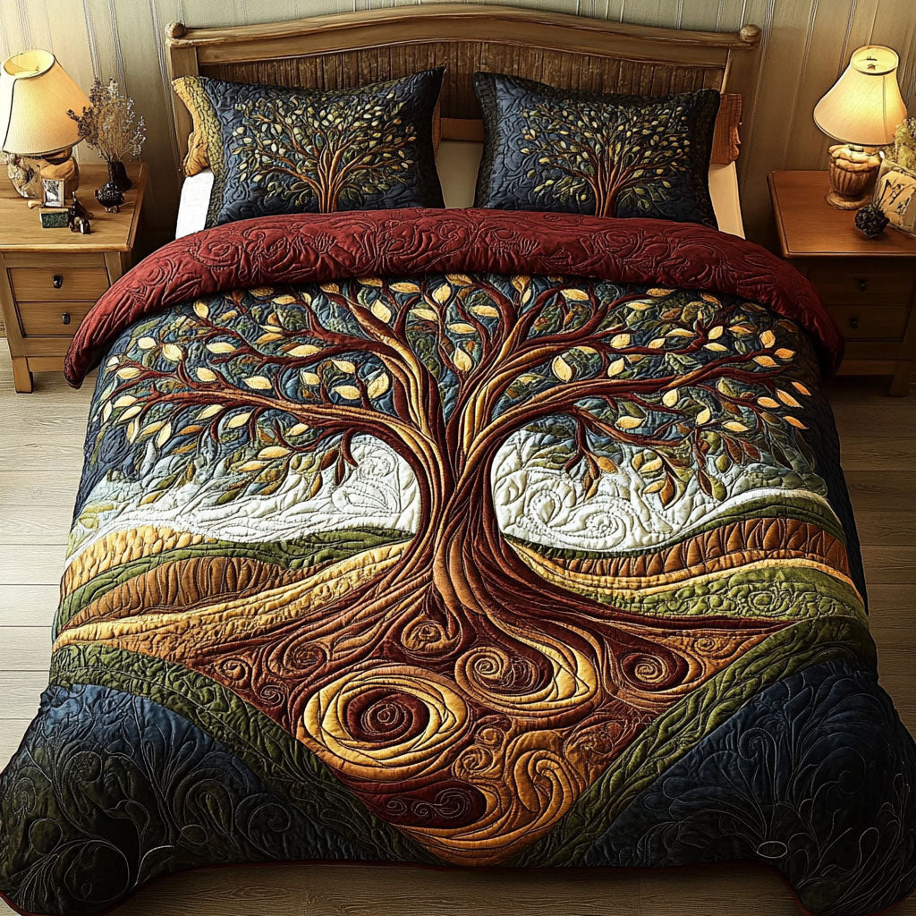 The Ever-Growing Tree 3-Piece Quilted Bedding Set NCU0PT3822