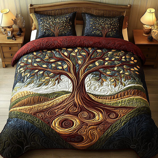 The Ever-Growing Tree 3-Piece Quilted Bedding Set NCU0PT3822