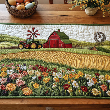 The Flower Farm Quilted Table Runner NCU0PT6148