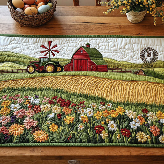 The Flower Farm Quilted Table Runner NCU0PT6148