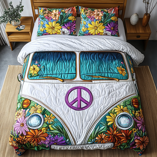 The Free Spirit Ride 3-Piece Quilted Bedding Set NCU0VL1404