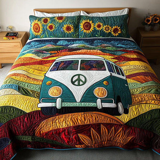 The Free Spirit Van 3-Piece Quilted Bedding Set NCU0PT5444