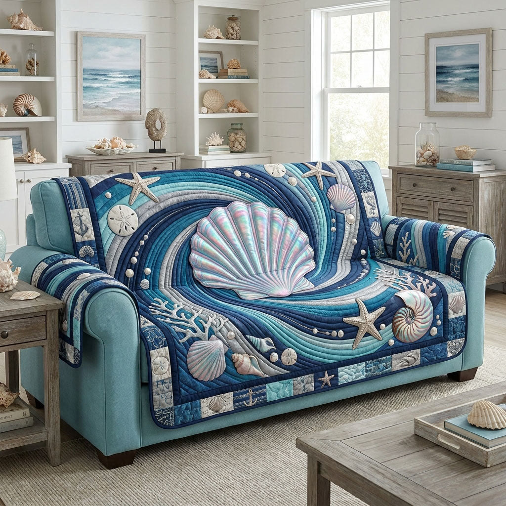The Gentle Current Quilted Sofa Cover NCU0PT11798
