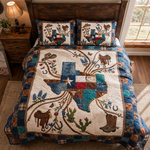 The Grand Rodeo 3-Piece Quilted Bedding Set NCU0PT11732