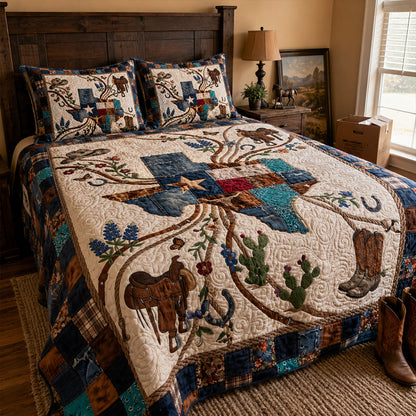 The Grand Rodeo 3-Piece Quilted Bedding Set NCU0PT11732