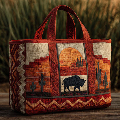 The Great Herd Quilted Tote Bag NCU0PT8622