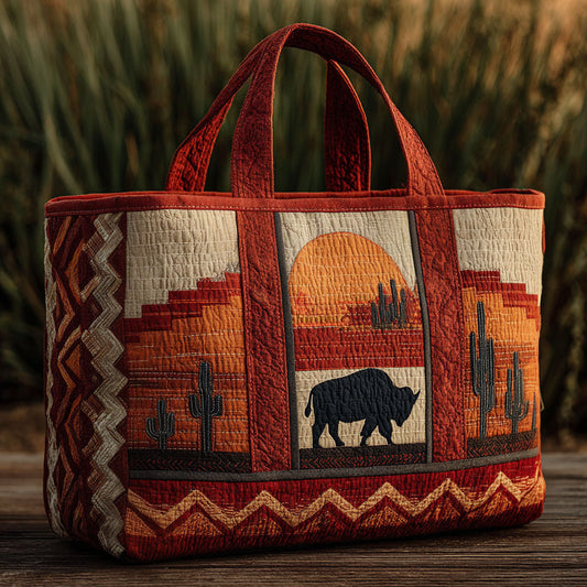 The Great Herd Quilted Tote Bag NCU0PT8622