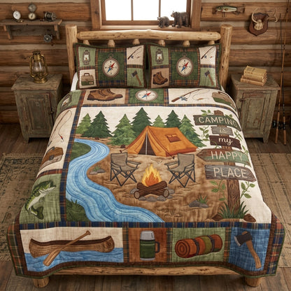 The Hearthside Hiker 3-Piece Quilted Bedding Set NCU0PT11695