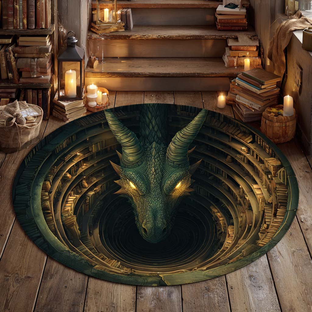 The Hidden Depth Round Carpet NCU0XD1356