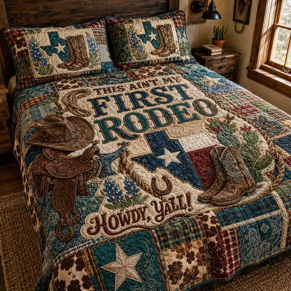The Howdy Collection 3-Piece Quilted Bedding Set NCU0PT11733