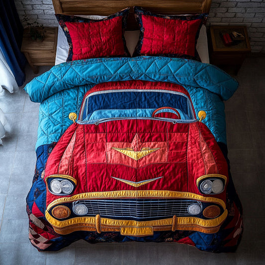 The Iconic Ride 3-Piece Quilted Bedding Set NCU0PT5489