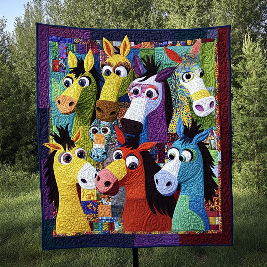 The Jolly Jackasses Quilted Blanket NCU0PT6809