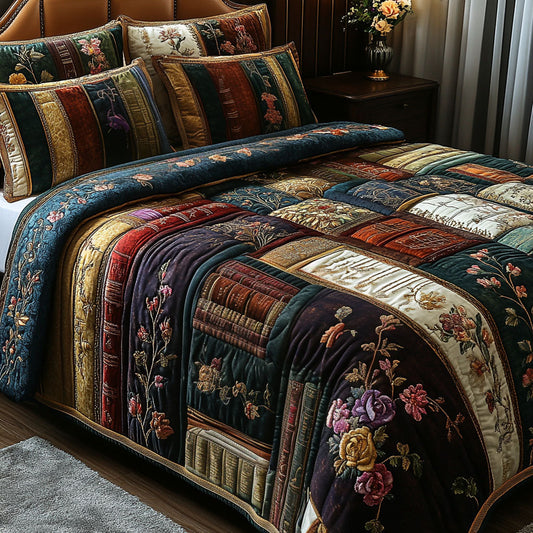 The Knowledge Grove 3-Piece Quilted Bedding Set NCU0PT5639