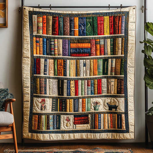 The Knowledge Shelf Quilted Blanket NCU0DK5152