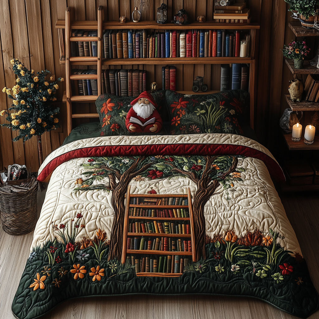 The Learned Gnome 3-Piece Quilted Bedding Set NCU0PT3189