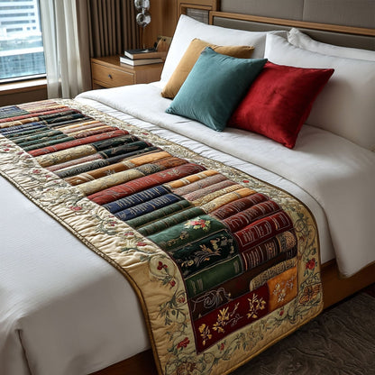 The Library Retreat Quilted Bed Runner NCU0PT8051