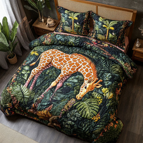 The Long Neck Lodge 3-Piece Quilted Bedding Set NCU0PT4358