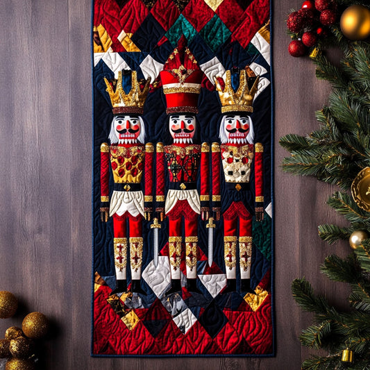 The Nutcrackers Embrace Quilted Table Runner NCU0PT2725