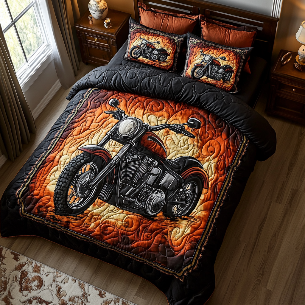 The Open Road 3-Piece Quilted Bedding Set NCU0DV2587