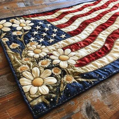 The Patriotic Patch Quilted Table Runner NCU0PT4824
