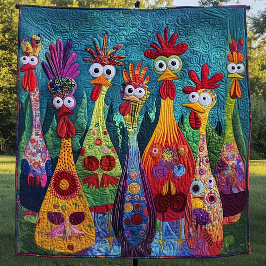 The Peeping Parade Quilted Blanket NCU0PT4460