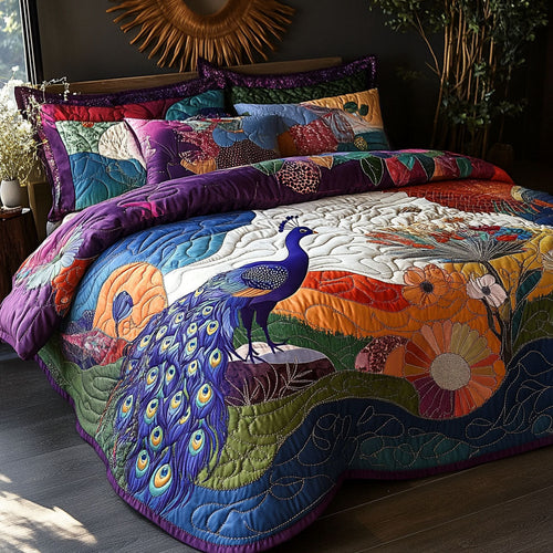 The Plumed Horizon 3-Piece Quilted Bedding Set NCU0PT5948