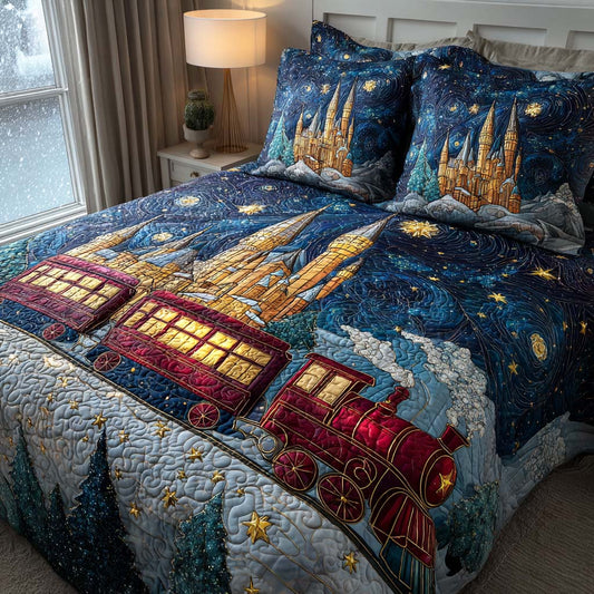 The Polar Journey 3-Piece Quilted Bedding Set NCU0NT11355