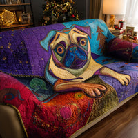 The Pug Lounge Quilted Sofa Cover NCU0PT9904