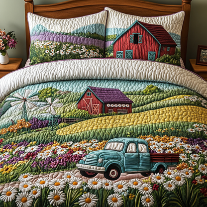 The Quiet Barn 3-Piece Quilted Bedding Set NCU0DV4689
