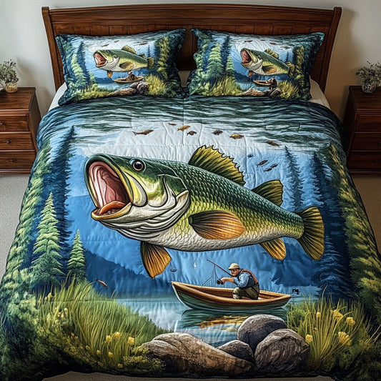 The Quiet Catch 3-Piece Quilted Bedding Set NCU0PT6926