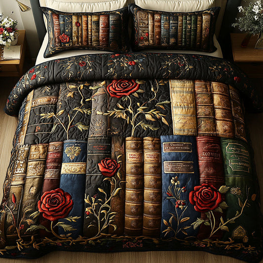 The Reading Nook 3-Piece Quilted Bedding Set NCU0PT4883