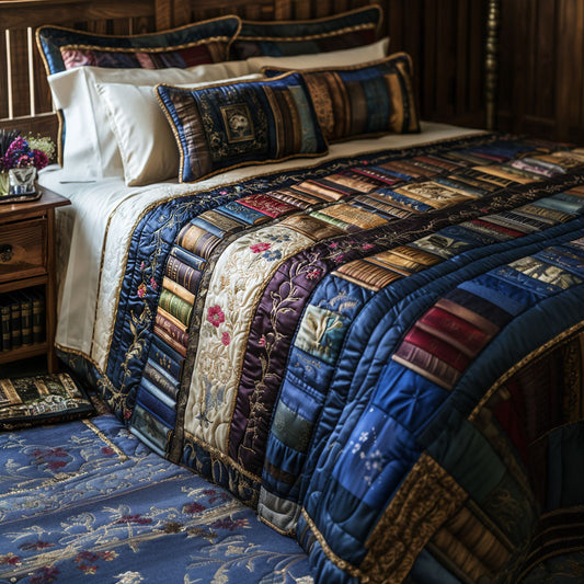 The Reading Retreat 3-Piece Quilted Bedding Set NCU0PT5641
