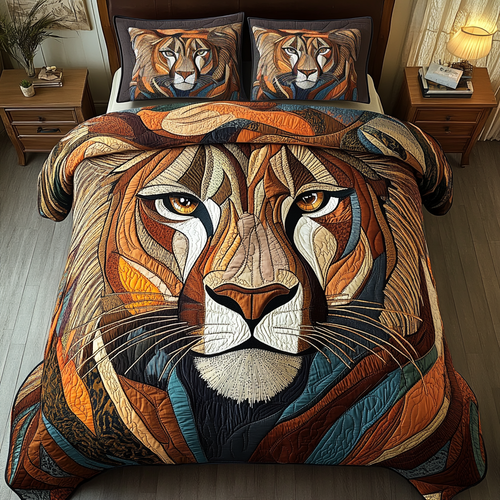 The Regal Roar 3-Piece Quilted Bedding Set NCU0DK6552