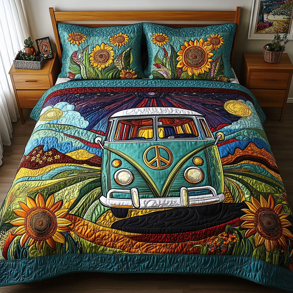 The Roadtrip Icon 3-Piece Quilted Bedding Set NCU0PT5445