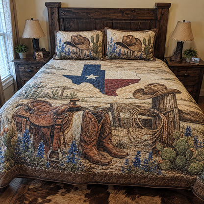 The Rustic Rodeo 3-Piece Quilted Bedding Set NCU0PT11734