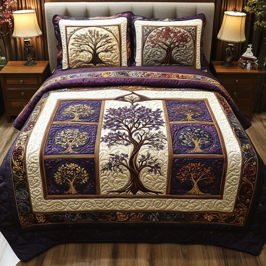 The Sacred Grove 3-Piece Quilted Bedding Set NCU0PT3823