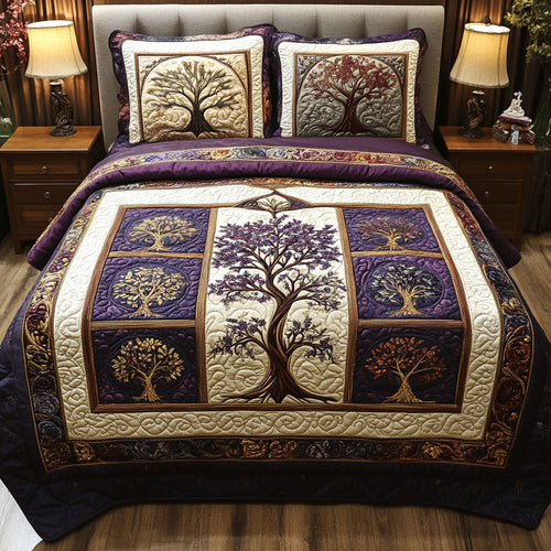 The Sacred Grove 3-Piece Quilted Bedding Set NCU0PT3823
