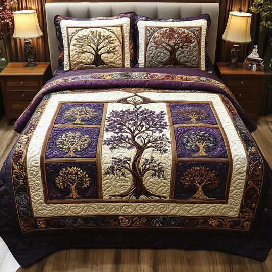 The Sacred Grove 3-Piece Quilted Bedding Set NCU0PT3823
