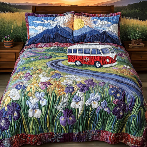 The Scenic Peace Drive 3-Piece Quilted Bedding Set NCU0PT6220