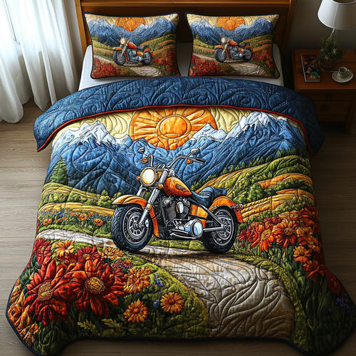 The Scenic Ride 3-Piece Quilted Bedding Set NCU0DV4362