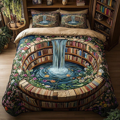 The Secret Shelves 3-Piece Quilted Bedding Set NCU0PT5642