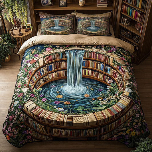 The Secret Shelves 3-Piece Quilted Bedding Set NCU0PT5642