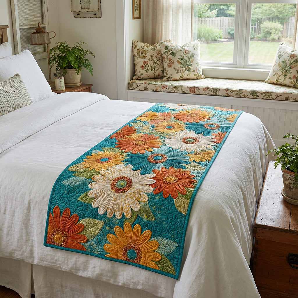 The Sedona Starburst Quilted Bed Runner NCU0PT11578