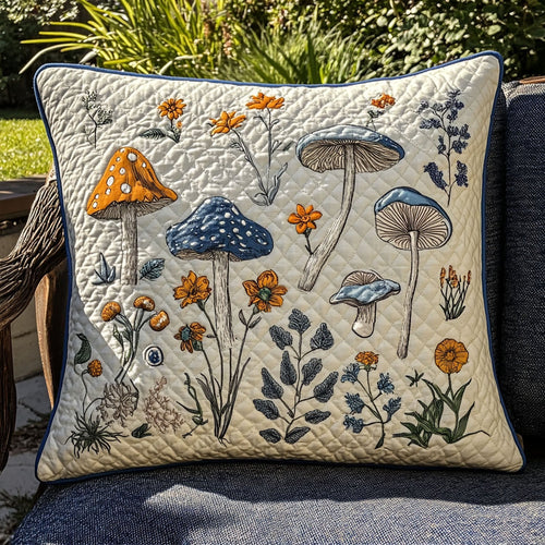 The Shroom Circle Quilted Pillow Case NCU0PT7184